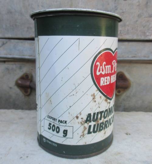 WM. PENN RED HEART GREASE TIN