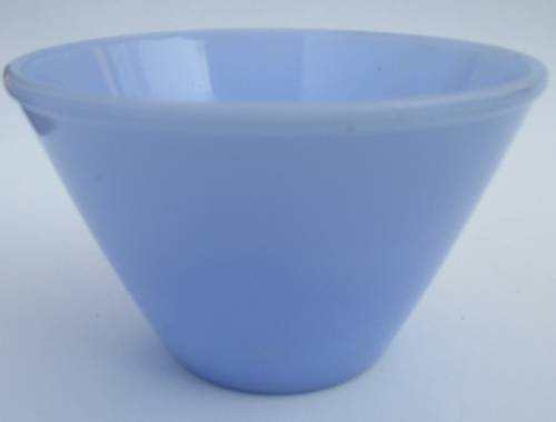 BABY BLUE MILK GLASS MIXING BOWL