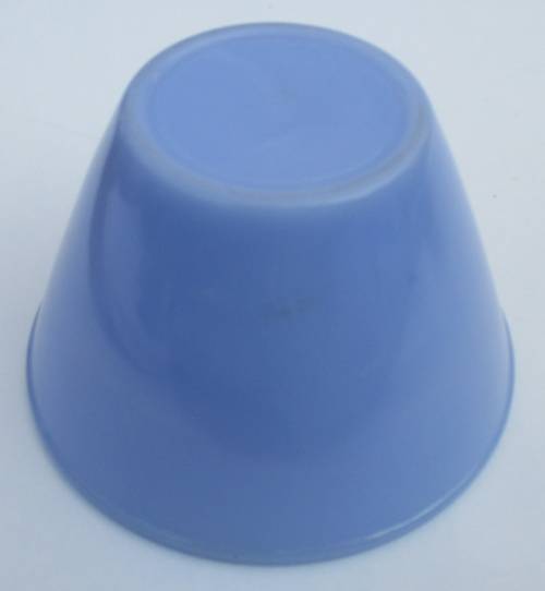 BABY BLUE MILK GLASS MIXING BOWL