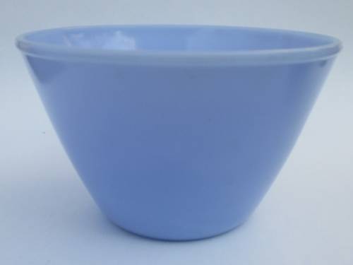 BABY BLUE MILK GLASS MIXING BOWL