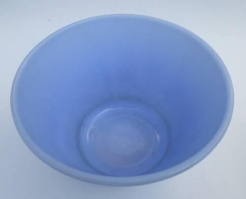 BABY BLUE MILK GLASS MIXING BOWL