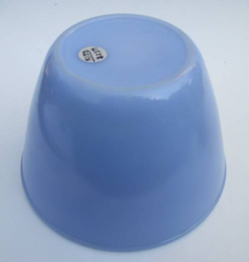 BABY BLUE MILK GLASS MIXING BOWL
