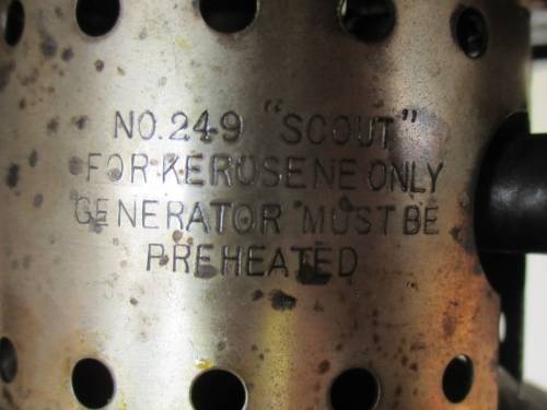 For Mark Thane only. COLEMAN 249 SCOUT LANTERN