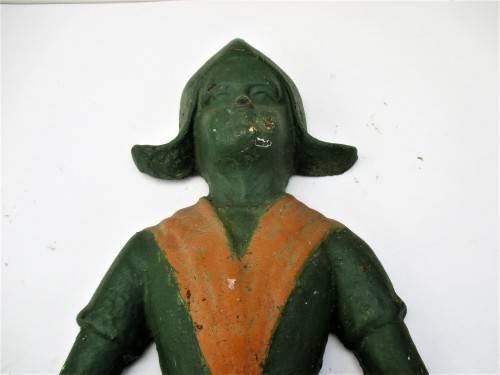 VINTAGE CAST IRON DUTCH GIRL DOOR STOPPER