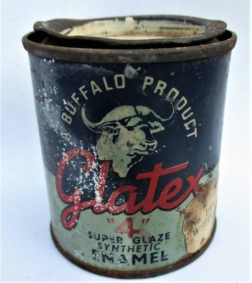 LITTLE VINTAGE GLATEX "4" PAINT TIN