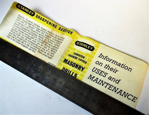 STANLEY TUNGSTEN CARBIDE TIPPED MASONRY DRILL