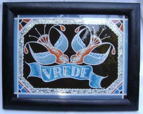 Foil Painting with Birds