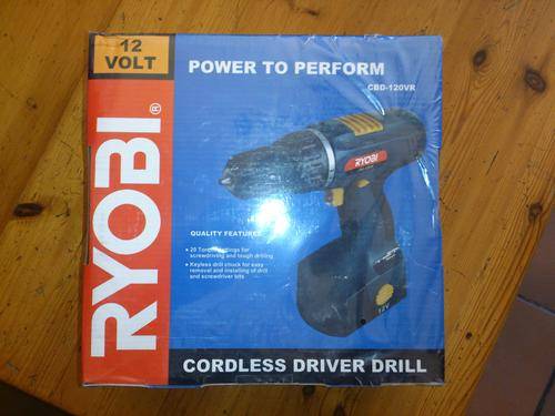 RYOBI  12V Cordless Driver Drill BRAND NEW