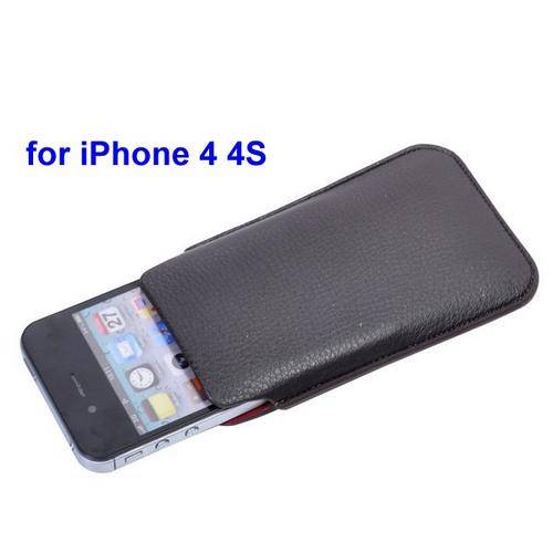 Slim Litchi Lines Pocket for iPhone 4/iPhone 4S