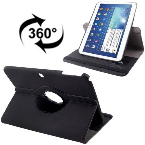 360 Rotating Flip Stand Case for Samsung Galaxy Tab 3 10.1 P5200 (Black)