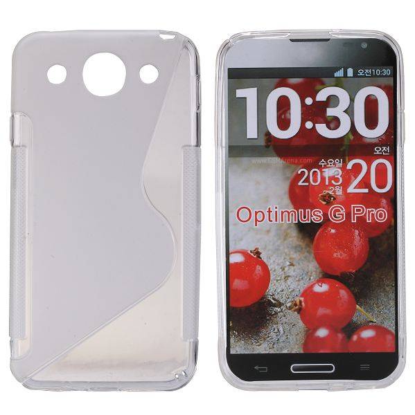 TPU Gel Case for LG Optimus G Pro (Transparent)