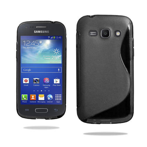 TPU Gel Case for Samsung Galaxy Ace 3 S7272 (Black)