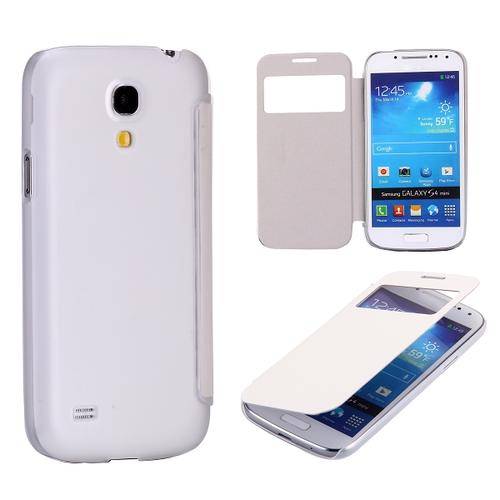 Side Flip Case for Samsung Galaxy S4 Mini i9190 (White)