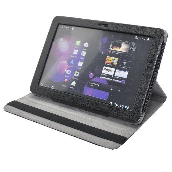 360 Degree Rotating Flip Stand Cover for Samsung Galaxy Tab P7500/P7510 (Black)