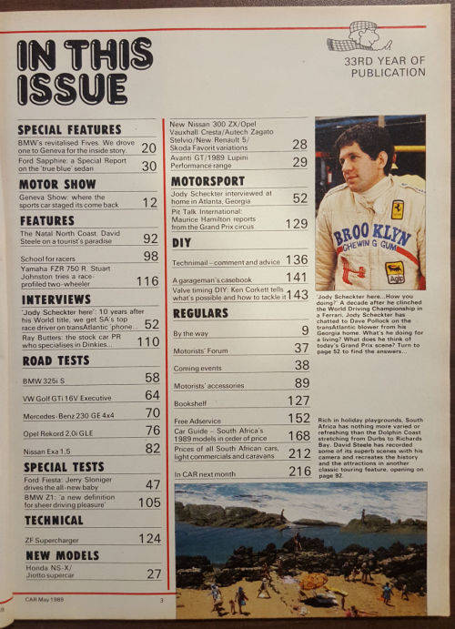 CAR Magazine May 1989