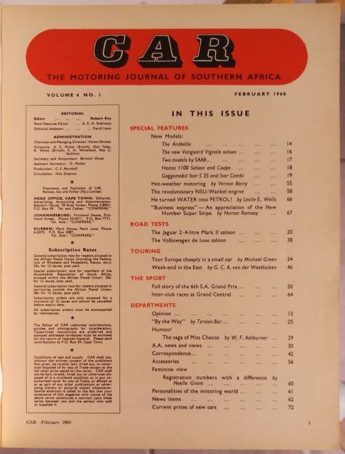 CAR Magazine February 1960