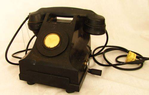 Black Bakelite Telephone! Vintage!