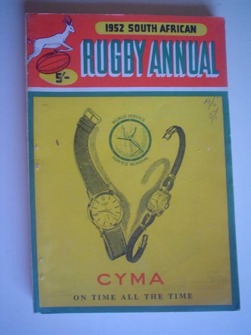 1952 South African Rugby Annual Jaarboek