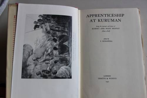 Apprenticeship at Kuruman - Oppenheimer series - Schapera