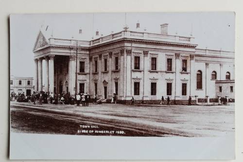 Postcard post card - Town Hall Siege of Kimberley 1899