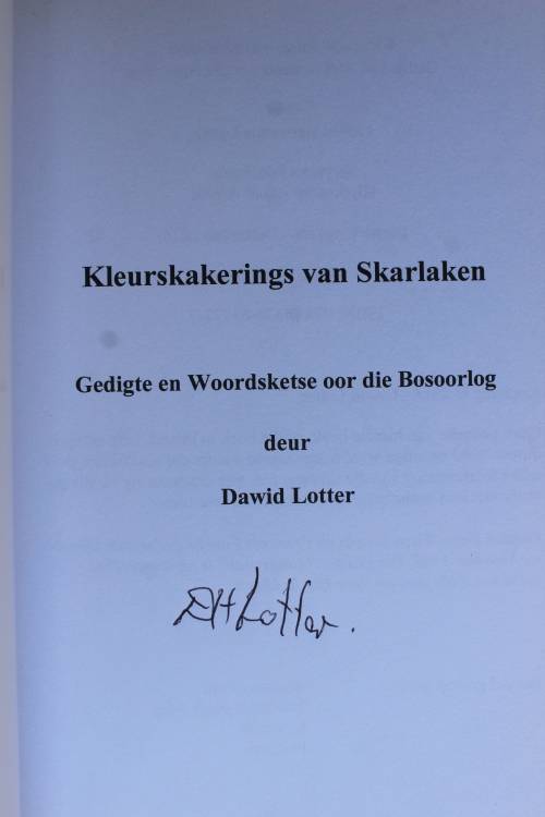 Kleurskakerings van Skarlaken - Dawid Lotter