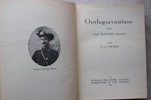 Oorlogsavonture van Generaal Wynand Malan  - Pieterse