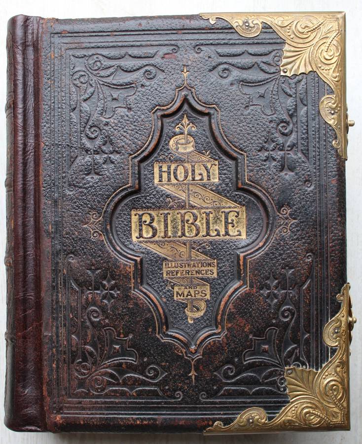 1851 - Illustrated National Holy Bible with Commentaries of Scott & Henry