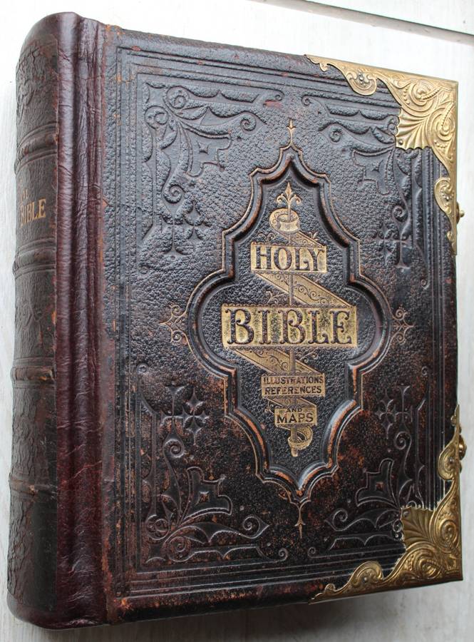 1851 - Illustrated National Holy Bible with Commentaries of Scott & Henry