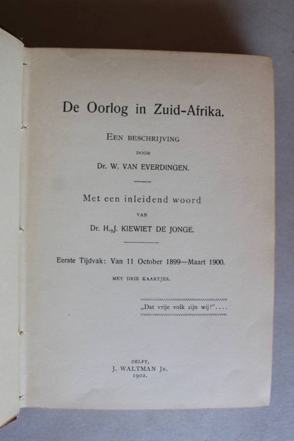 De Oorlog in Zuid-Afrika - W. van Everdingen