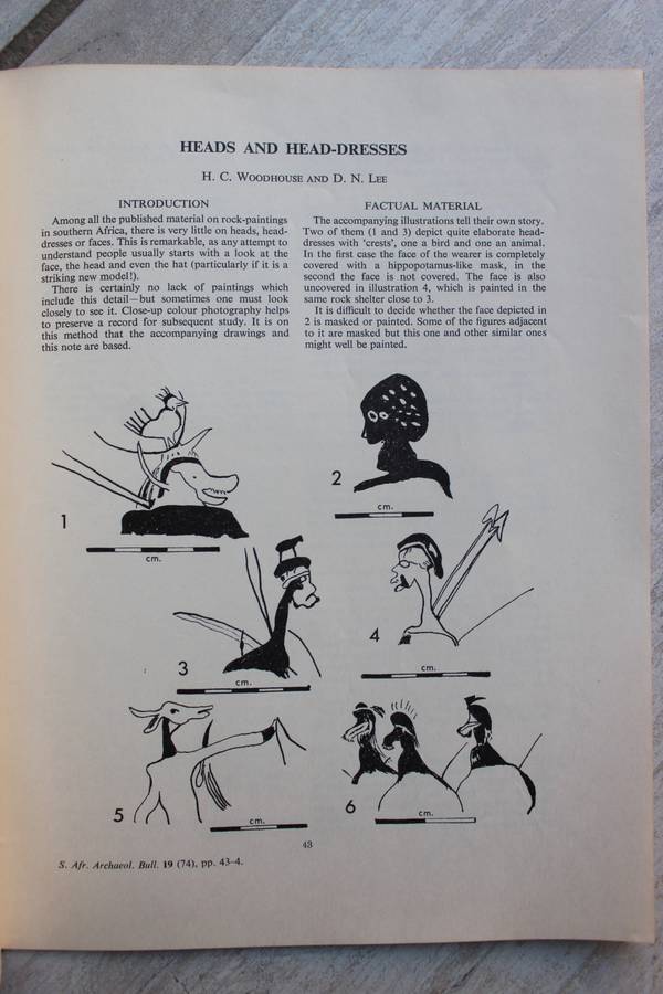 THE SOUTH AFRICAN ARCHAEOLOGICAL BULLETIN number 75  volume xix - June 1964