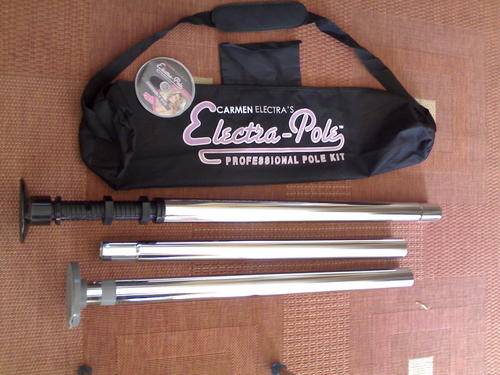 Stunning Carmen electra silver pole dancing kit