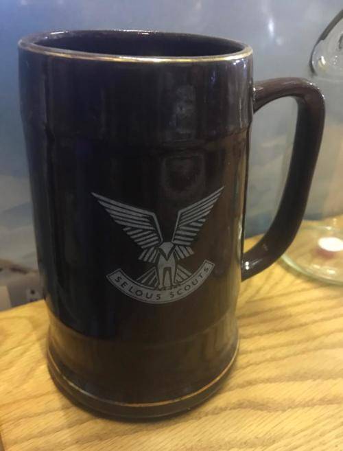 SELOUS SCOUTS COMMEMORATIVE MUG PRE-1980 - NORBEL POTTERIES RHODESIA
