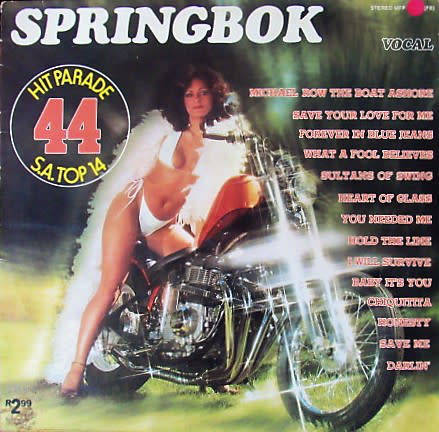 SPRINGBOK HIT PARADE 44 - Various Local Artists (1979) LP SA Press