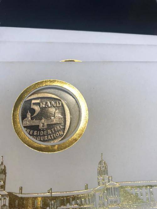 3 X MANDELA INAUGURATION FDC 6.3C WITH ISSUED R5 - AS ISSUED BY P.O. NOT TAMPERED WITH