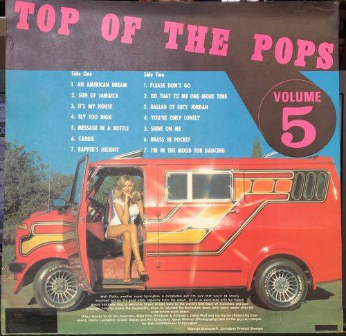 TOP OF THE POPS VOLUME 5 - Various Original Artists (LP)  RHODESIA Press 1979 VG+