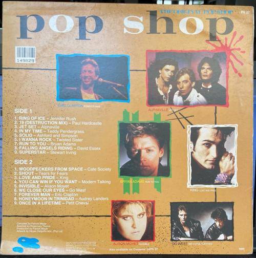 POP SHOP VOL 27 - 18 Various Original Artists (1980`S CLASSICS) (LP) SA 1985 VG+