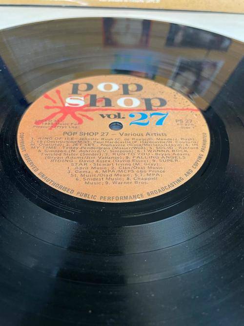 POP SHOP VOL 27 - 18 Various Original Artists (1980`S CLASSICS) (LP) SA 1985 VG+
