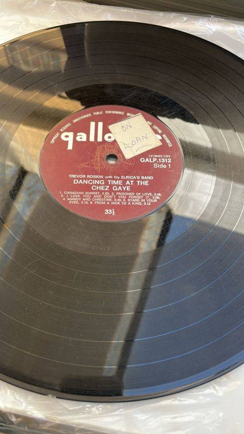 TREVOR ROSKIN WITH HIS ELRICA`S BAND - Dancing Time At The Chez Gaye (LP) SA Press 1968