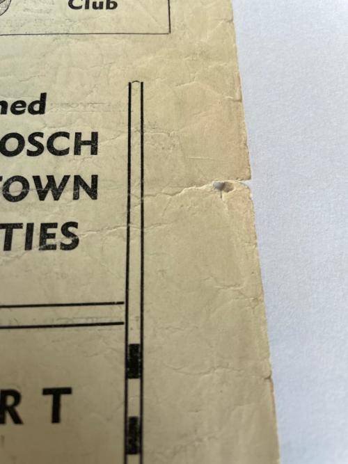 1956 RARE STELLENBOSCH + CAPE TOWN UNI COMBINED vs NEWPORT, WALES played at NEWPORT WALES 9 FEB 1956