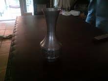 Pewter Vase with stunning side pic's on the vase