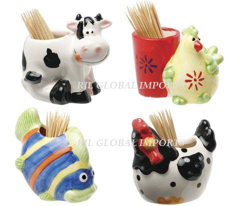 TOOTHPICK HOLDERS - ASSORTED