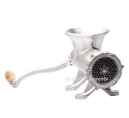 Heavy Durable Sturdy Silver Cast Iron Meat Mincer - No 22