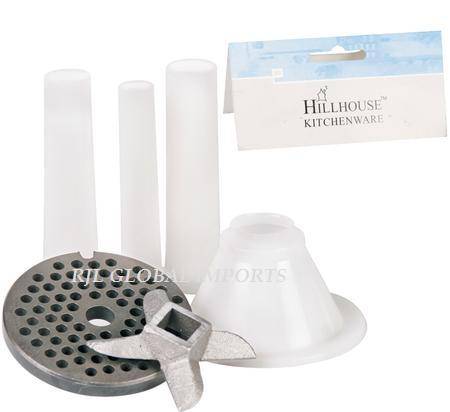 Meat Mincer Accesories for Size 10  - Plate + blade + Sausage attachment