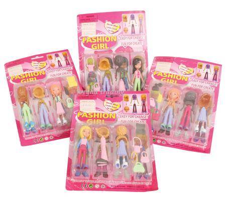 Doll with Interchangable Hair,Clothes & Accessories