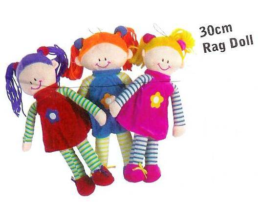30 cm Rag Dolls - R57.99 for 3