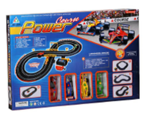 RACING CAR TRACK AND CARS - BATTERY OPERATED