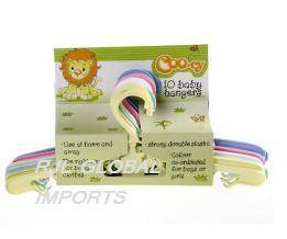 BABY CLOTHING HANGERS - 10 PCE