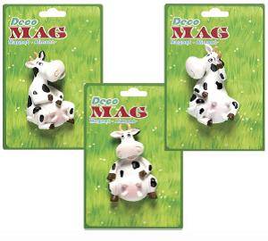 COWS MOO! MAGNETIC MEMO HOLDERS x3