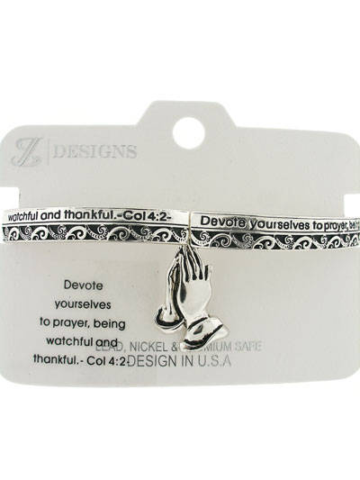COLLOSIANS 4:2  RELIGIOUS STRETCH BRACELET