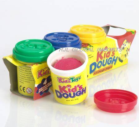 KID'S PLAY DOUGH - 4 TUBS